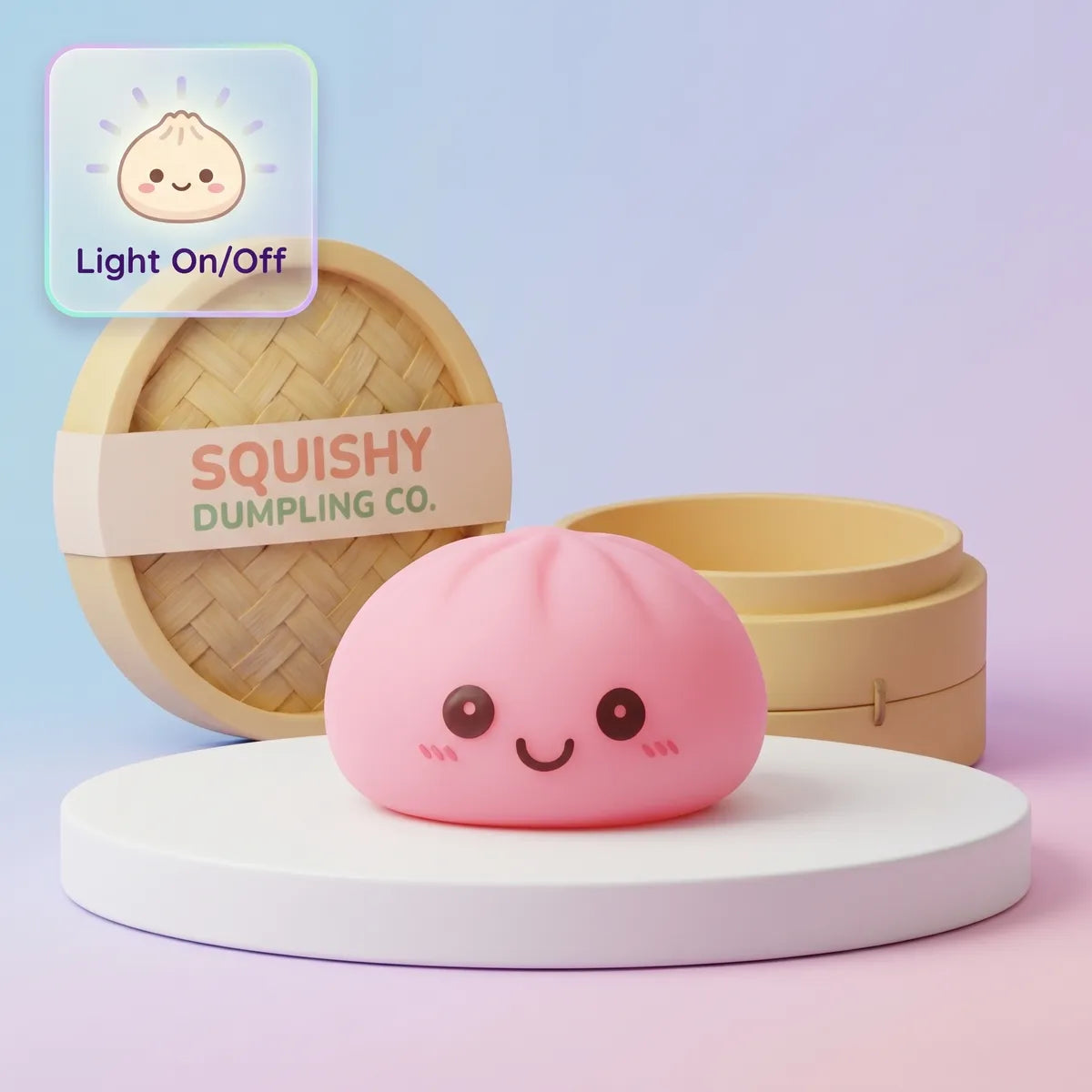 Dreamy Pink Squishy Dumpling Light