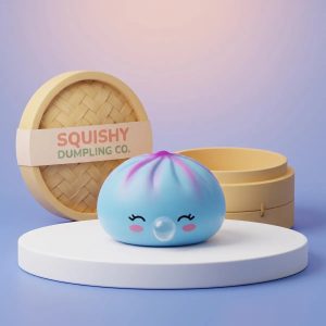 Frost Blue Rare Blow Dumpling Squishy