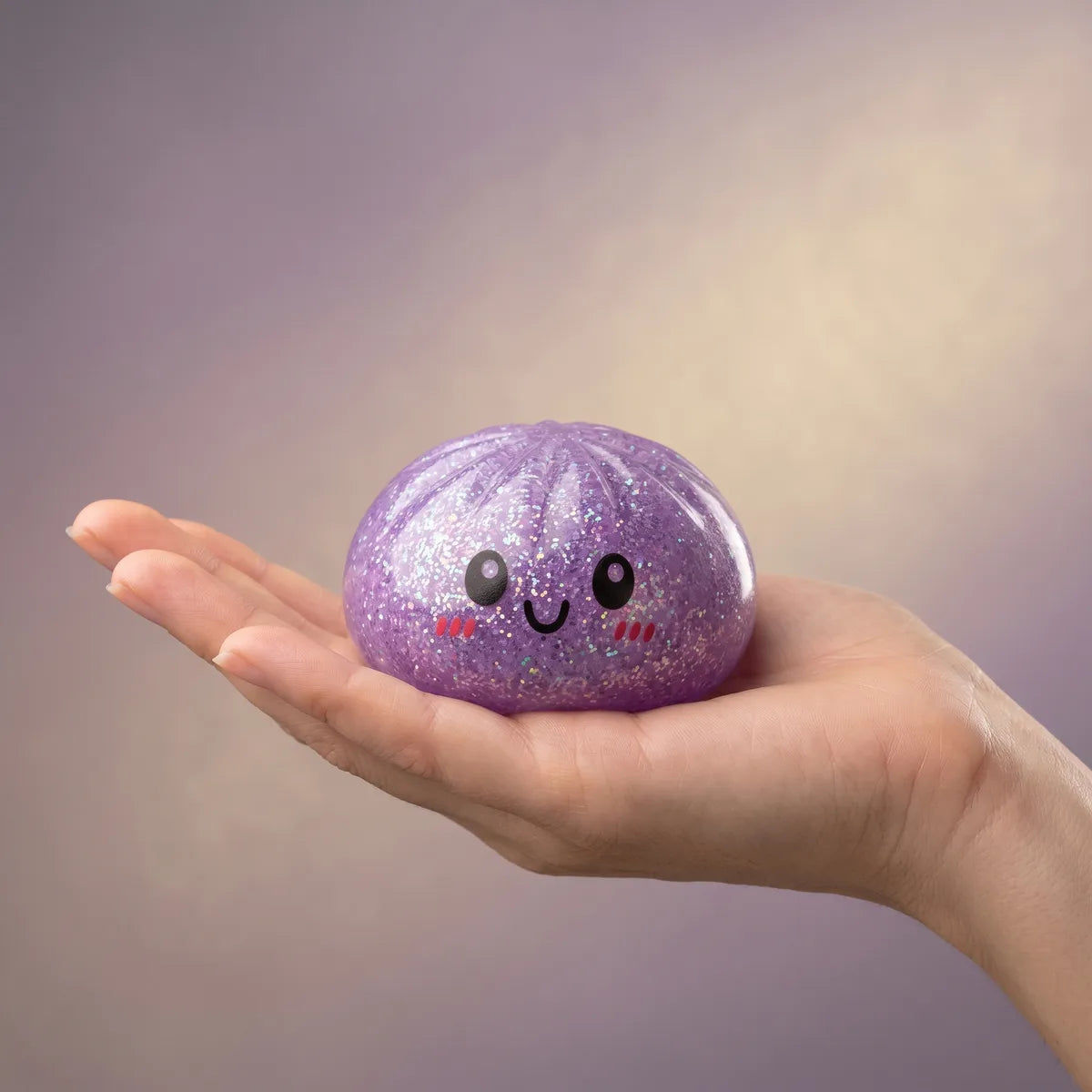 Sparkle Glitter Dumpling Squishy Set 6 Pieces - Image 3