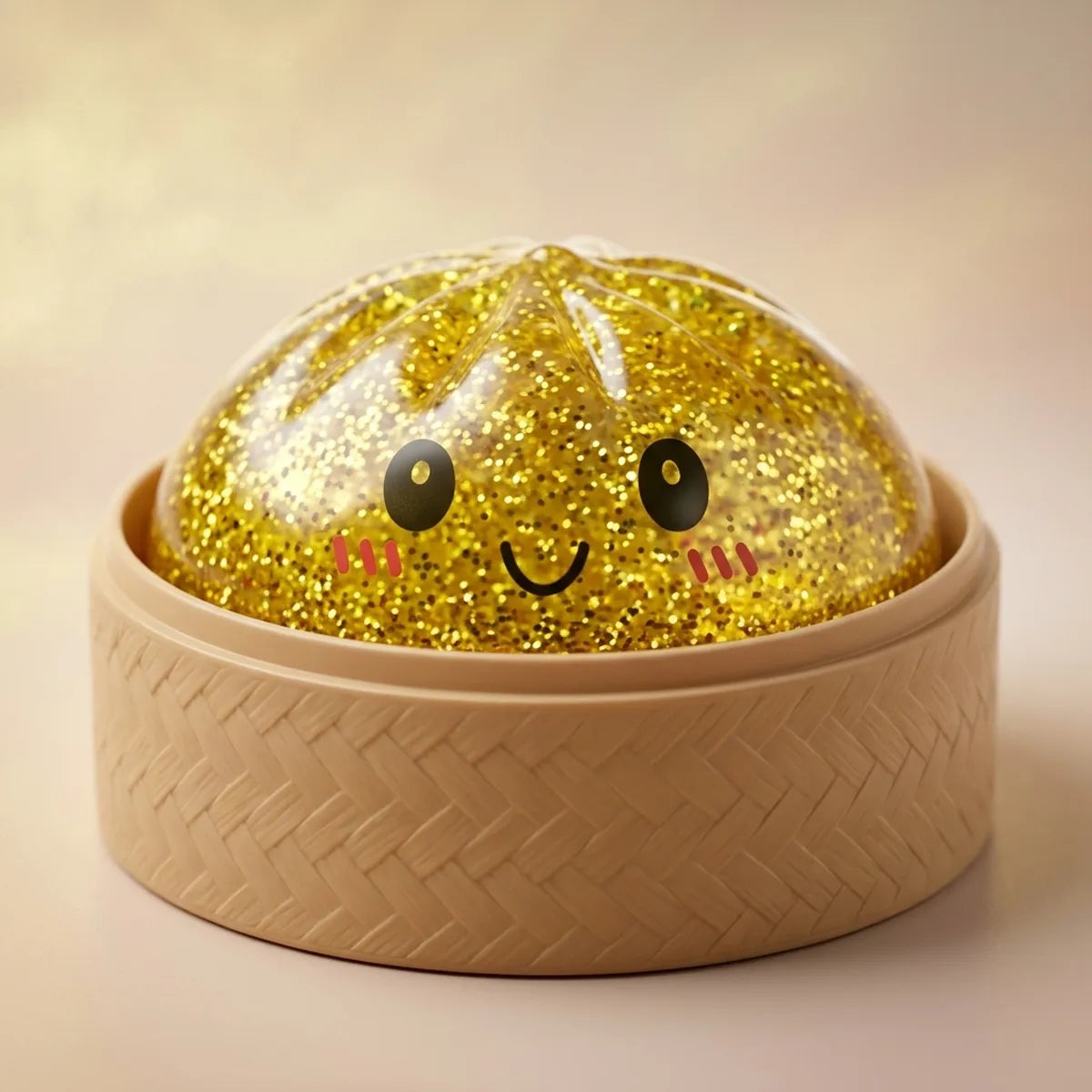 Luxe Gold Glitter Dumpling Squishy - Image 2