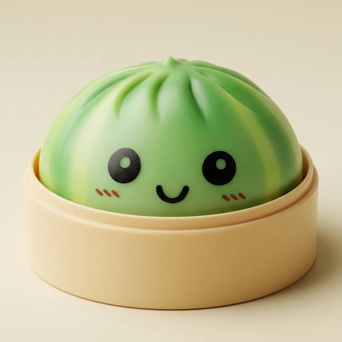Swirl Green Tie Dye Dumpling Squishy - Image 2