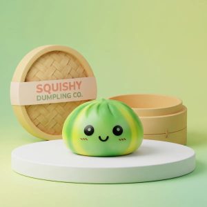 Swirl Green Tie Dye Dumpling Squishy