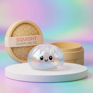 Iridescent Holographic Dumpling Squishy