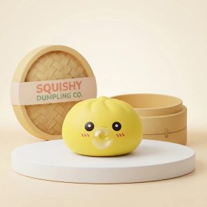 Jumbo Yellow Blow Dumpling Squishy