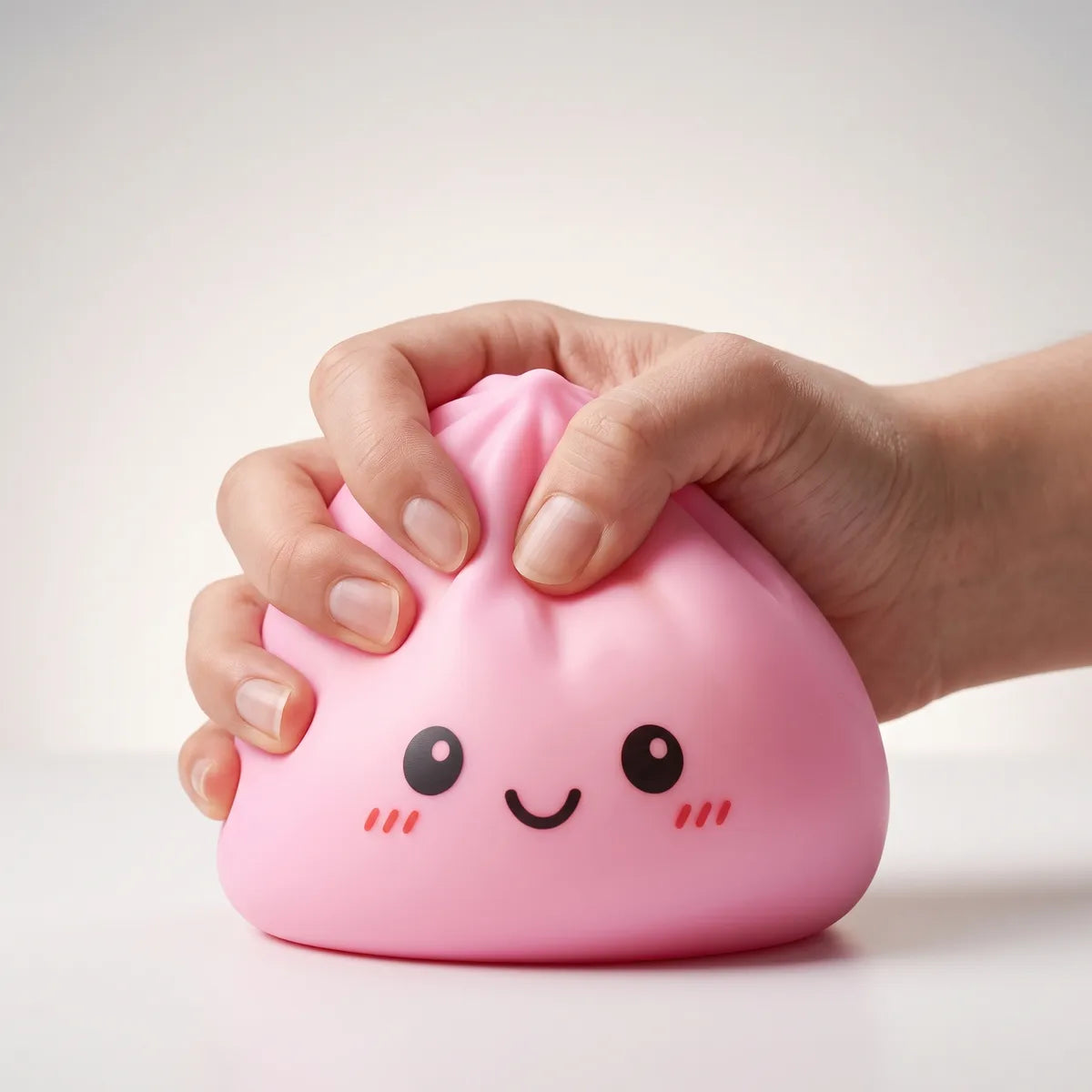Jumbo Large Pink Dumpling Squishy - Image 4