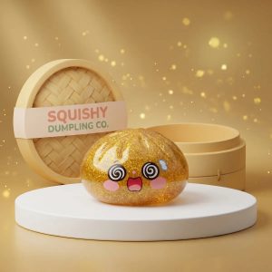 Lucky Golden Dumpling Squishy