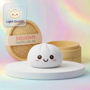 Moonlight White Squishy Dumpling Light