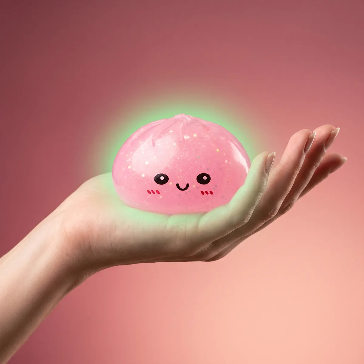 Mystery Glow In Dark Glitter Dumpling Squishy Blind Box - Image 4