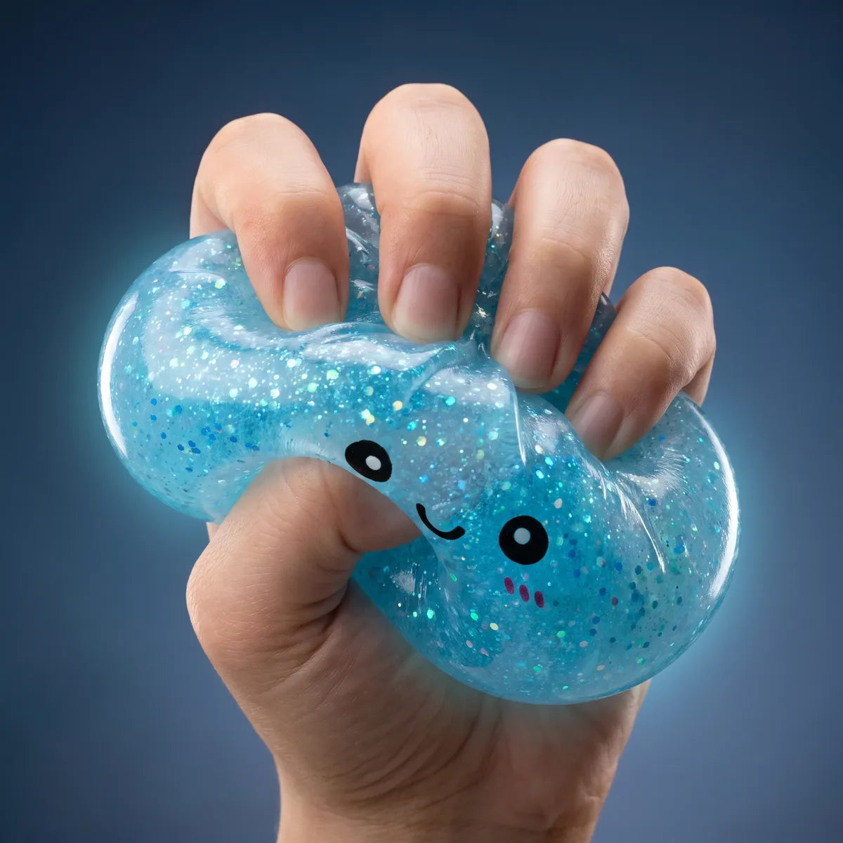 Mystery Glow In Dark Glitter Dumpling Squishy Blind Box - Image 5