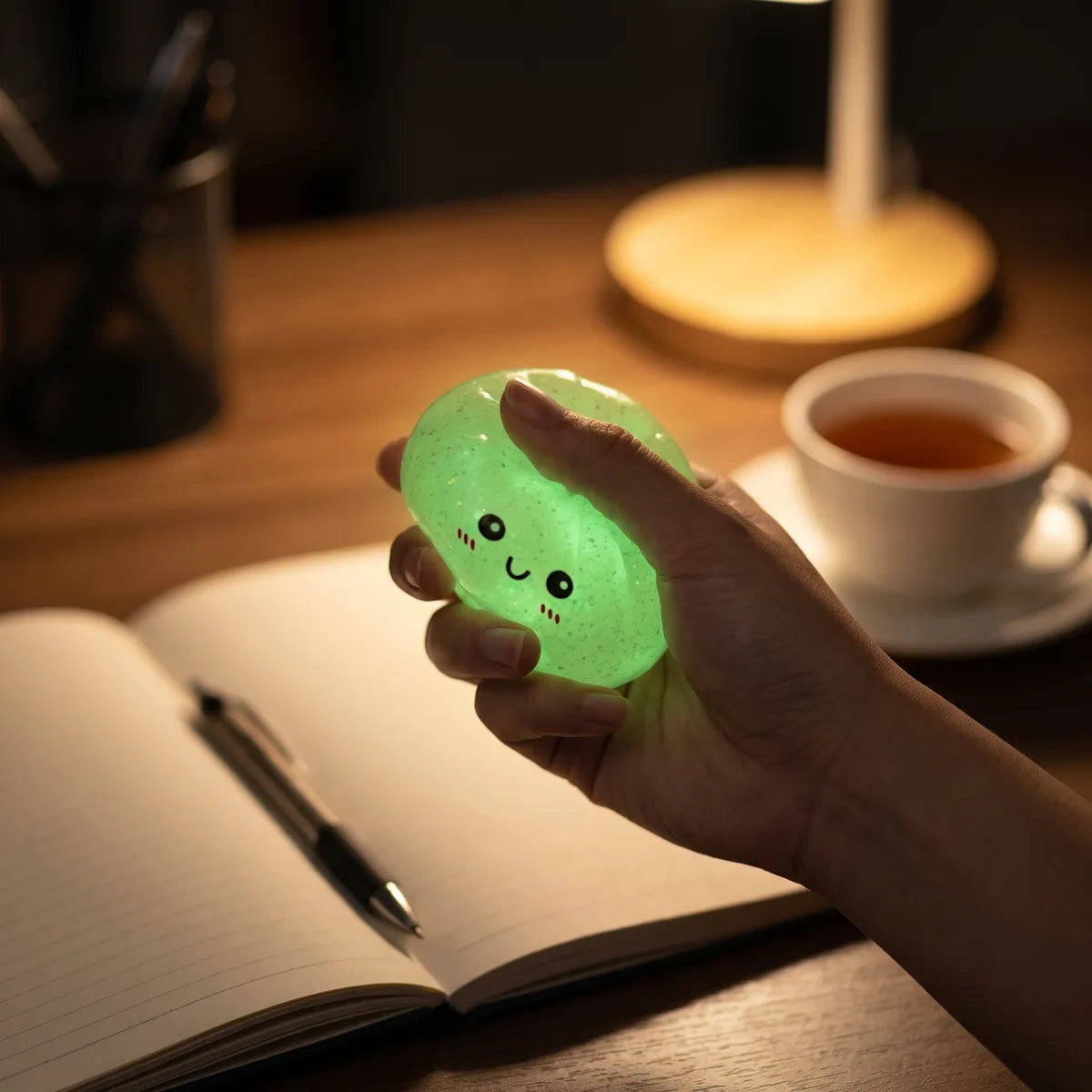Mystery Glow In Dark Glitter Dumpling Squishy Blind Box - Image 8