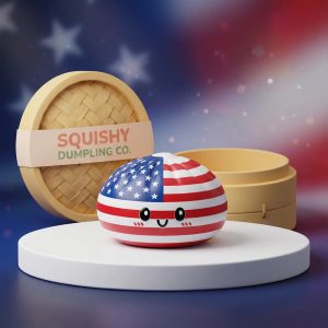 Liberty Patriotic 4th July Dumpling Squishy