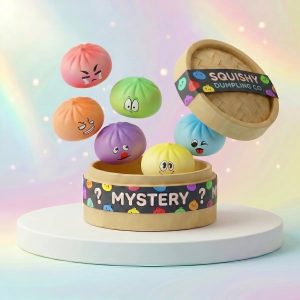Pillowy Dumpling Squishy Mystery Bun Fidget Toy