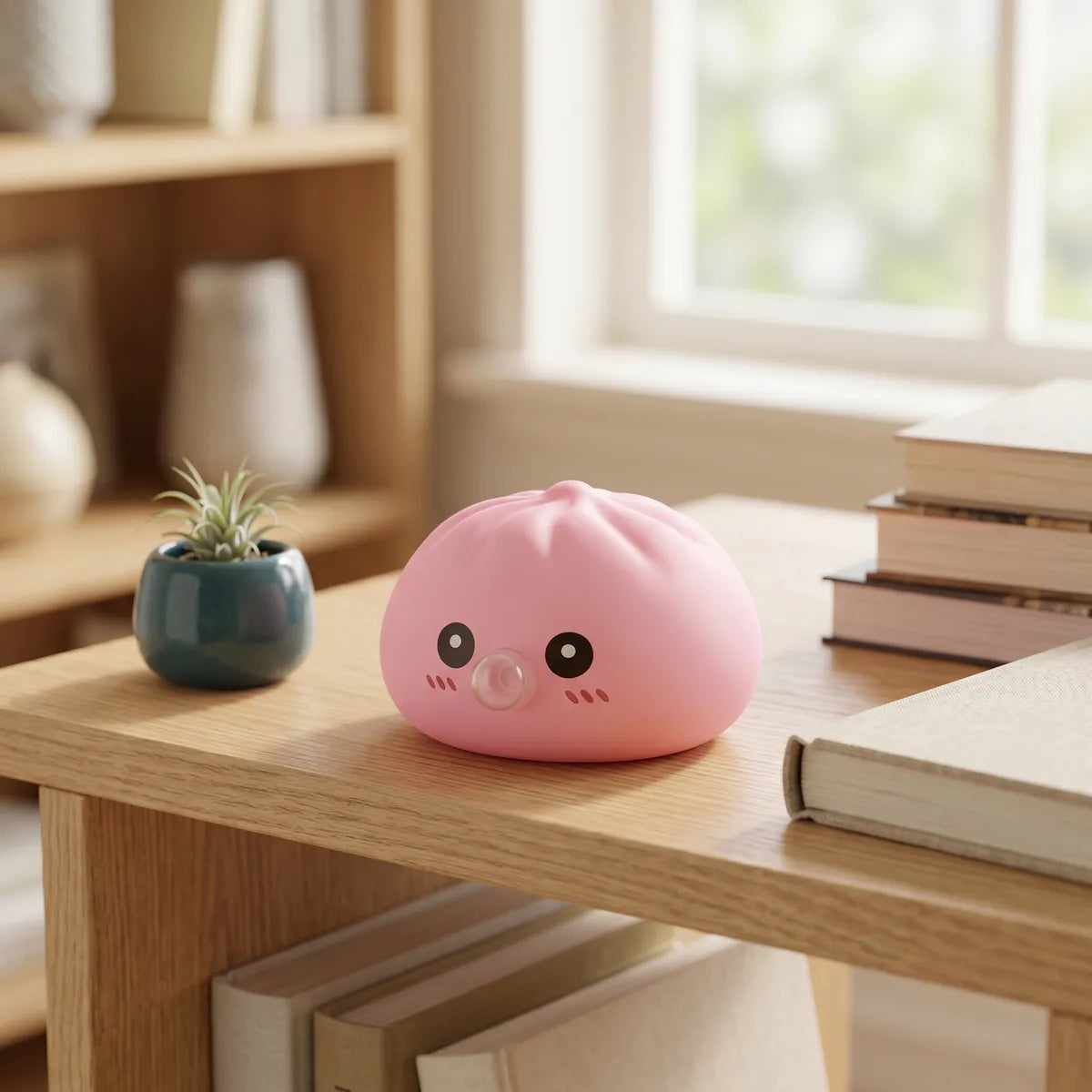 Plump Pink Blow Dumpling Squishy - Image 8
