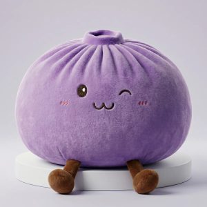 Snuggly Purple Large Dumpling Squishy Toy