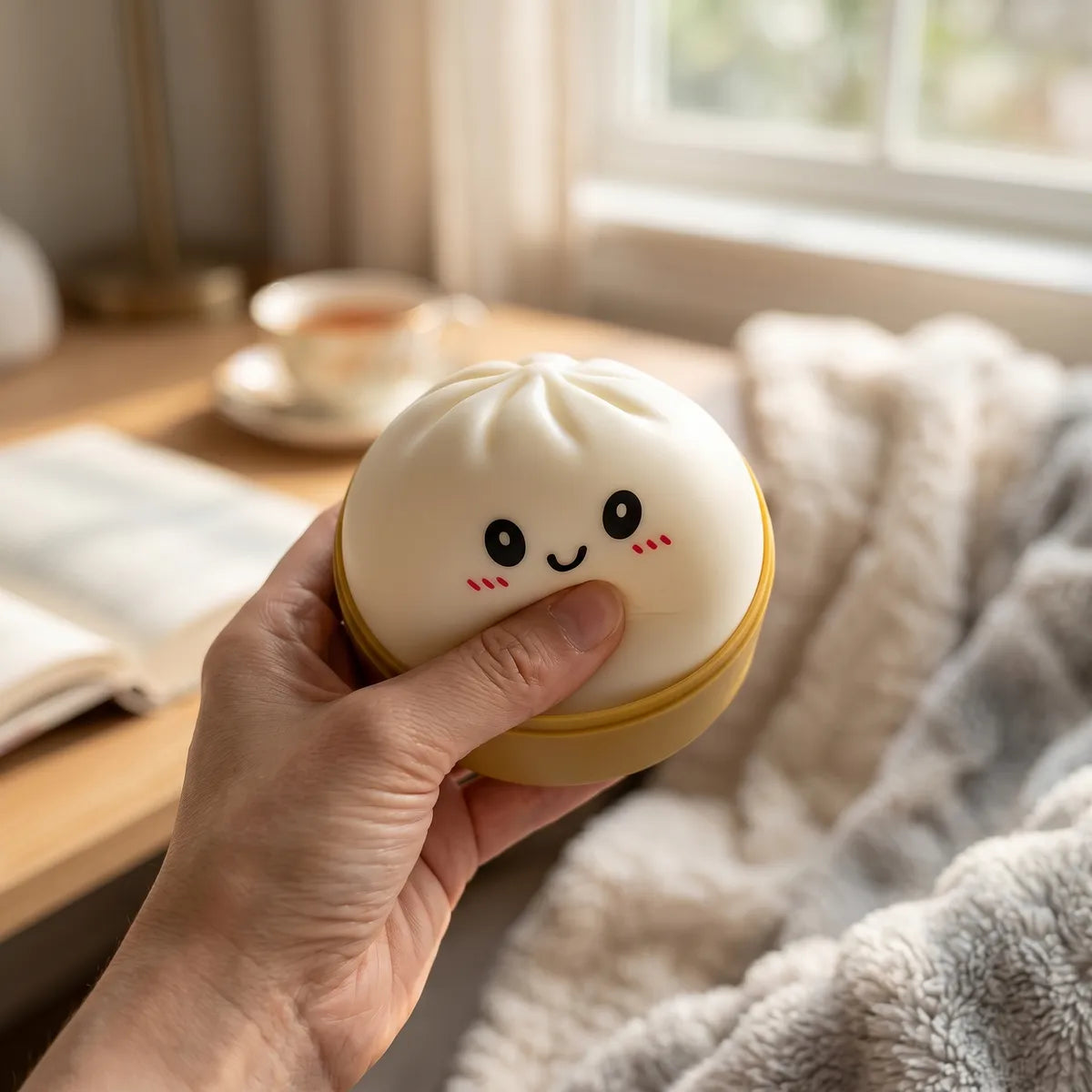 Snowy White Dumpling Squishy - Image 7