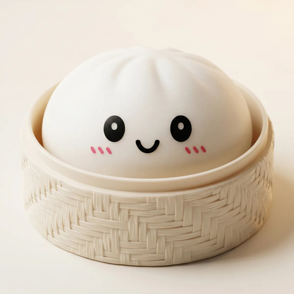 Snowy White Dumpling Squishy - Image 2