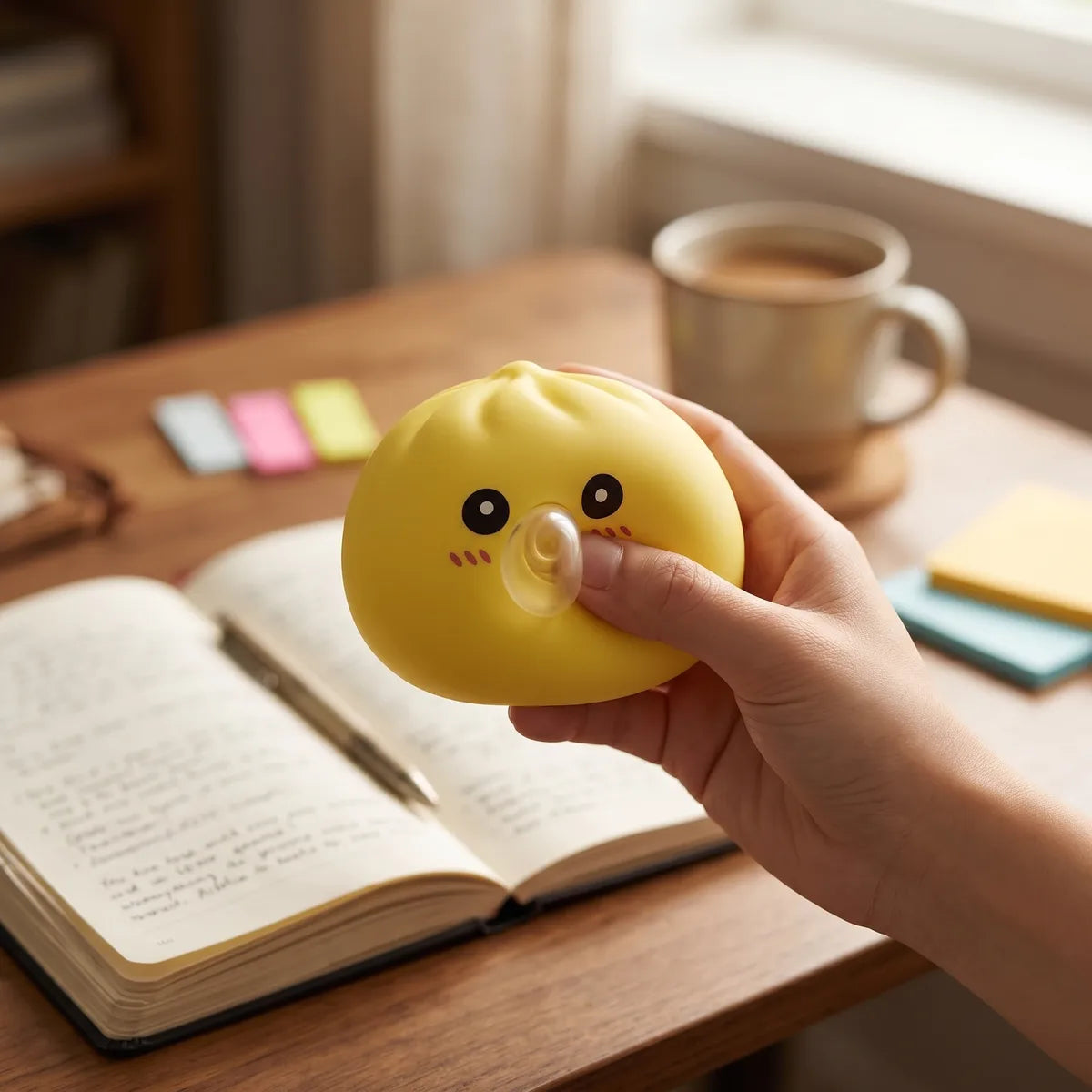 Jumbo Yellow Blow Dumpling Squishy - Image 7