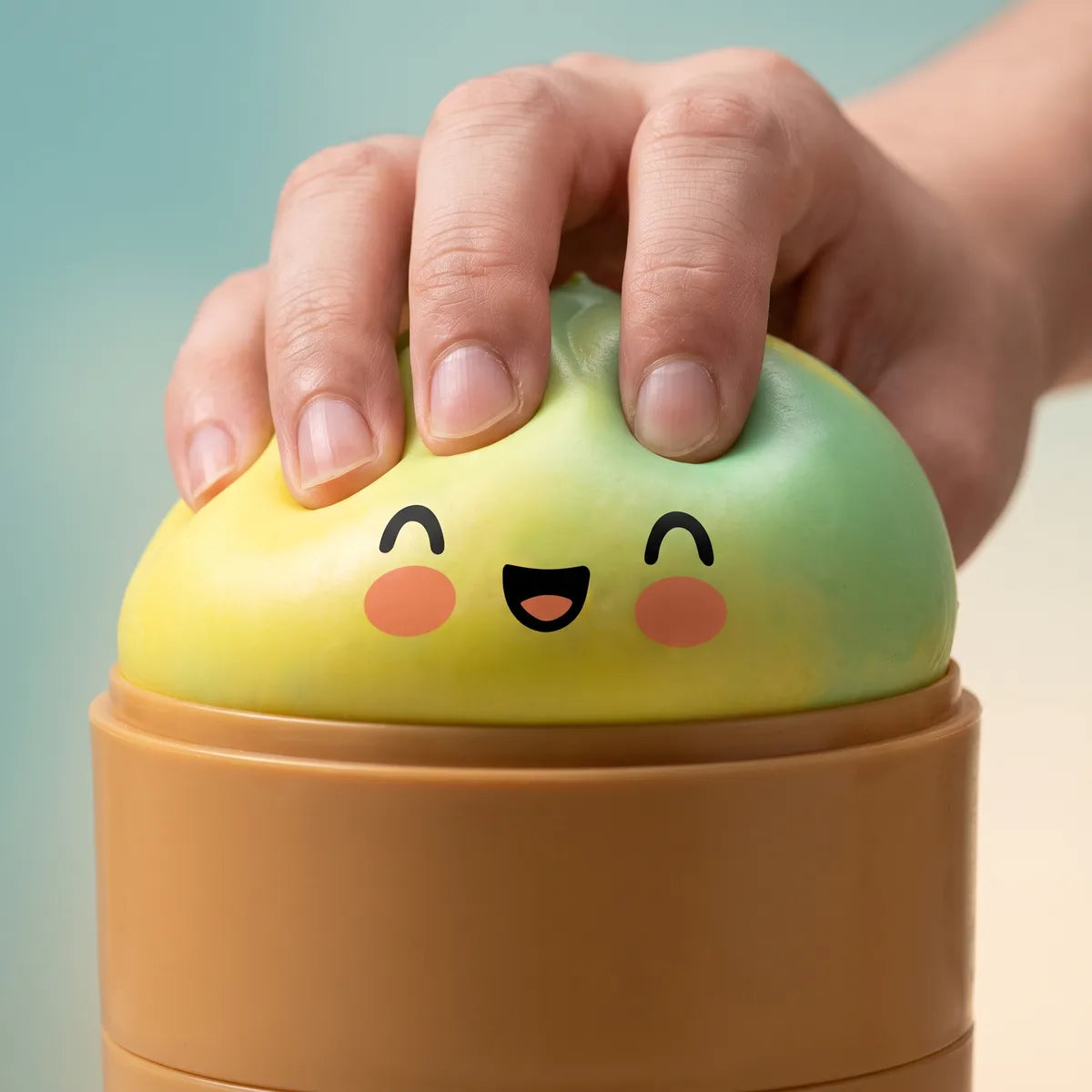 Sunset Yellow Fade Dumpling Squishy - Image 5